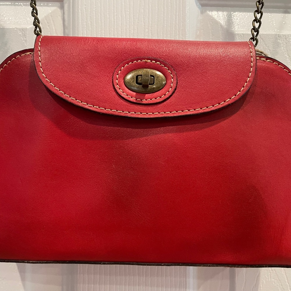 Patricia Nash Bronze Leather Babuino Collection in Poppy Color NWT+ Dust Bag